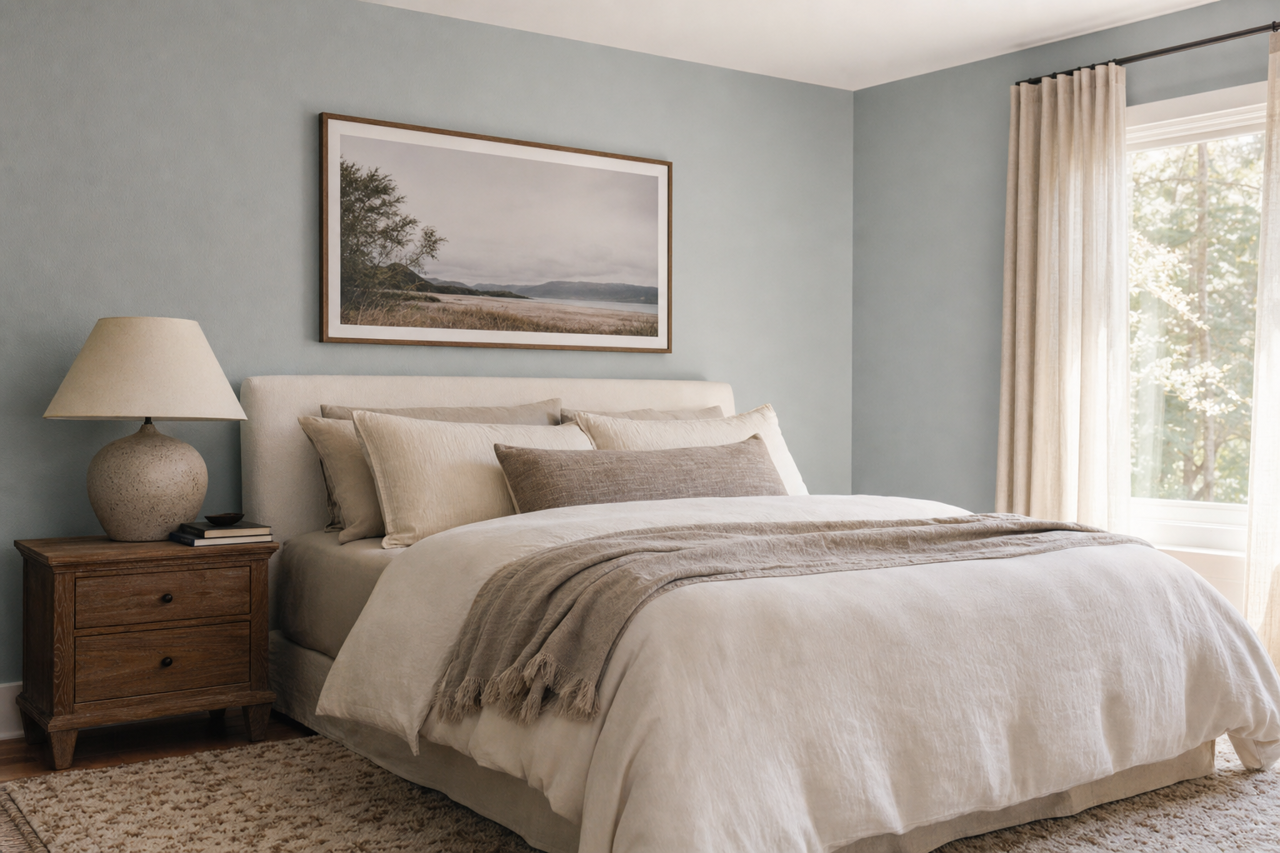Breezy by Sherwin-Williams on interiors