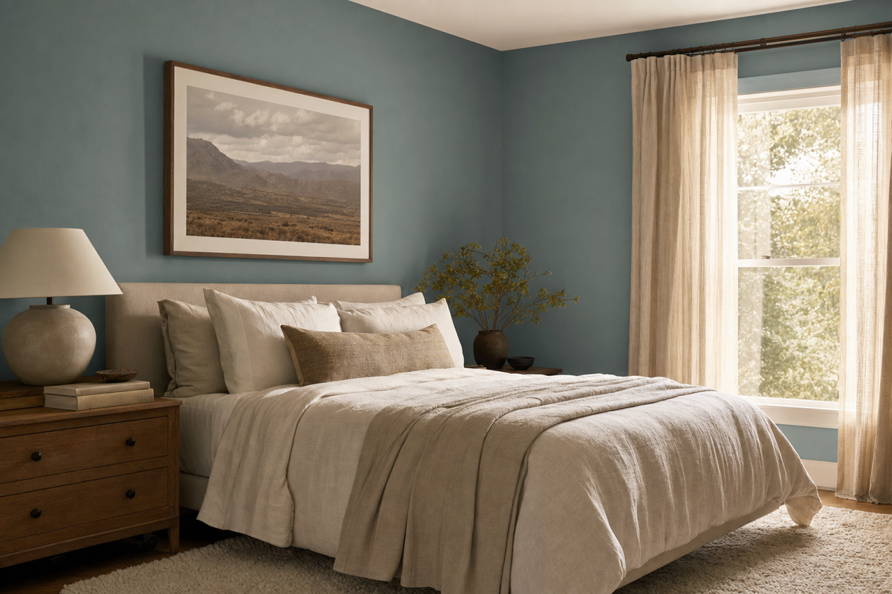 Labradorite by Sherwin-Williams on interiors