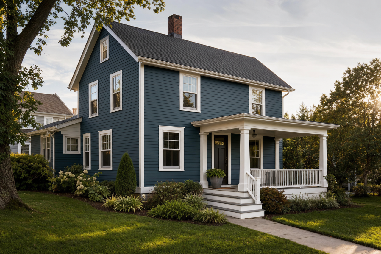 Seaworthy by Sherwin-Williams on exterior