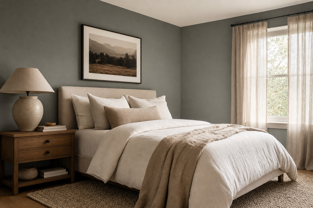 Homburg Gray by Sherwin-Williams on interiors