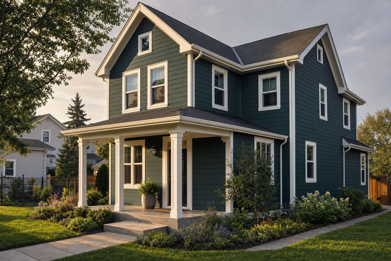 Cascades by Sherwin-Williams on exterior