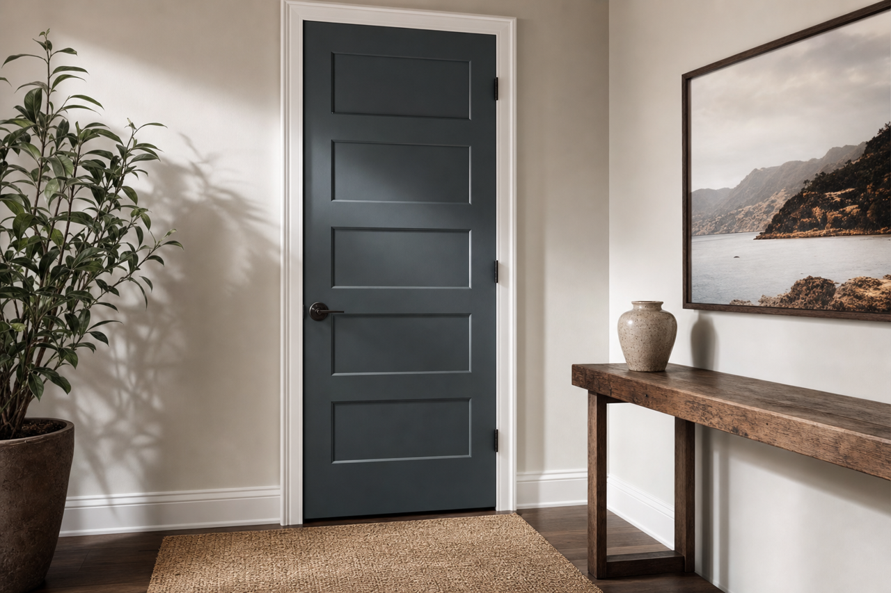 Mount Etna by Sherwin-Williams on interior-doors