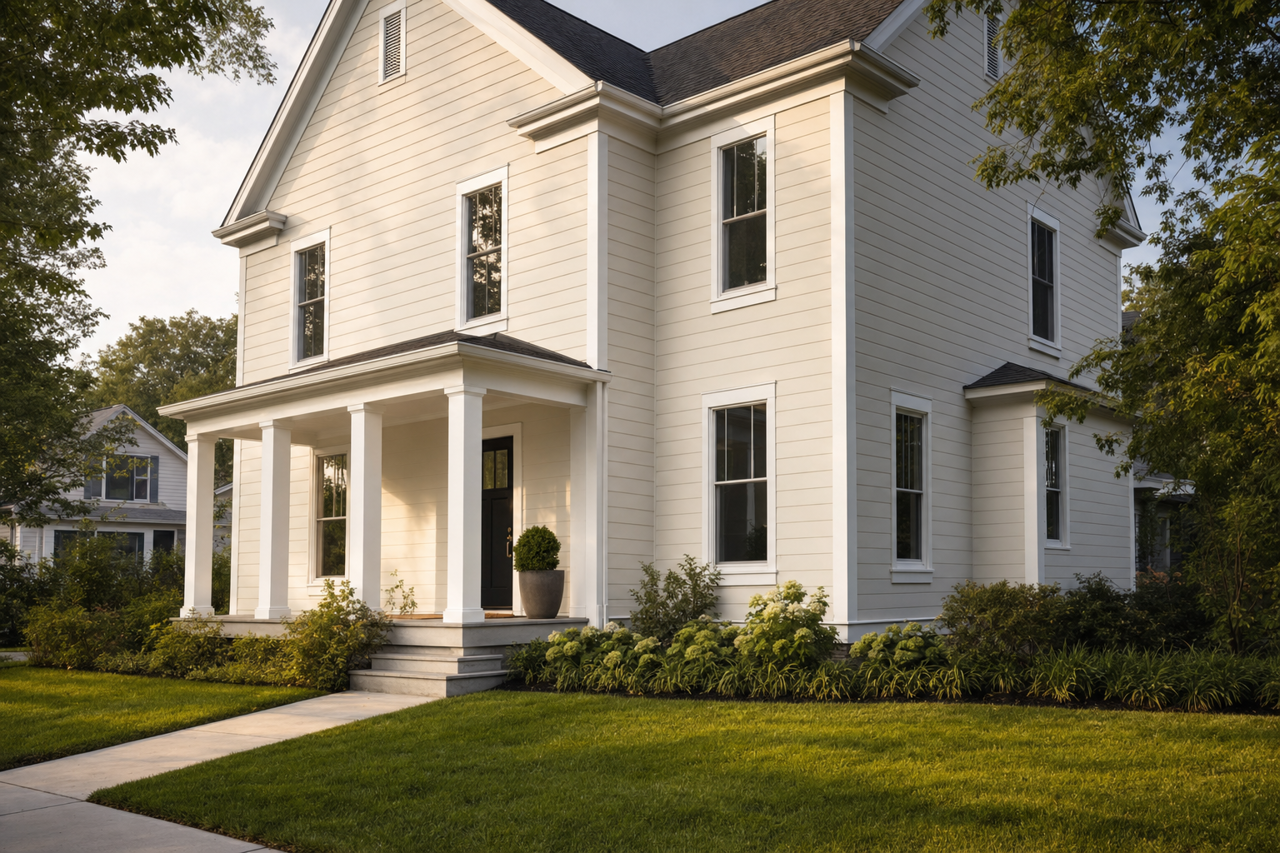 Zurich White by Sherwin-Williams on exterior