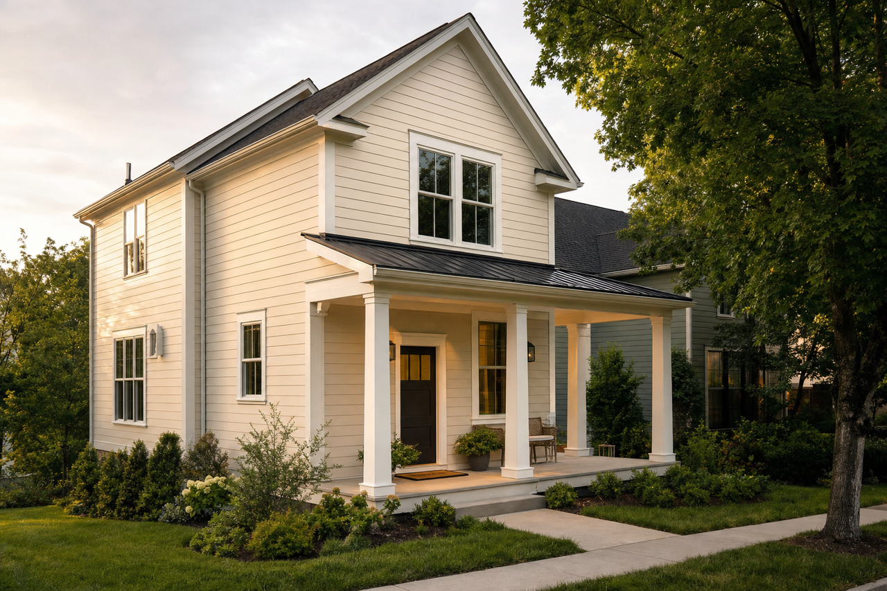 White Heron by Sherwin-Williams on exterior