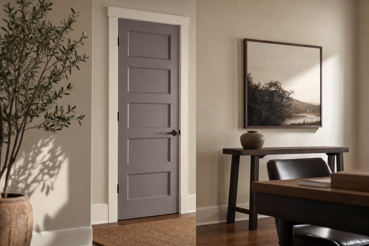 Grapy by Sherwin-Williams on interior-doors