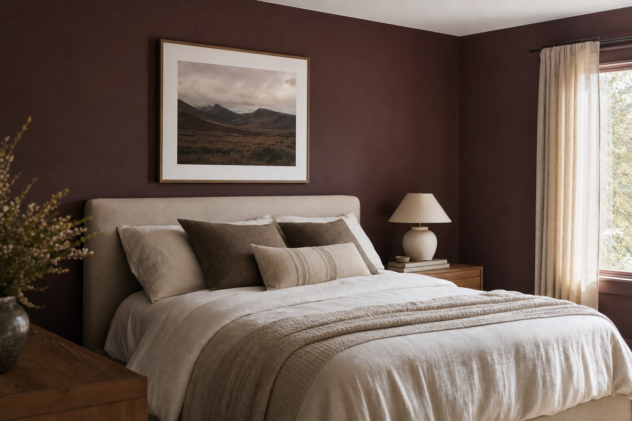 Raisin by Sherwin-Williams on interiors