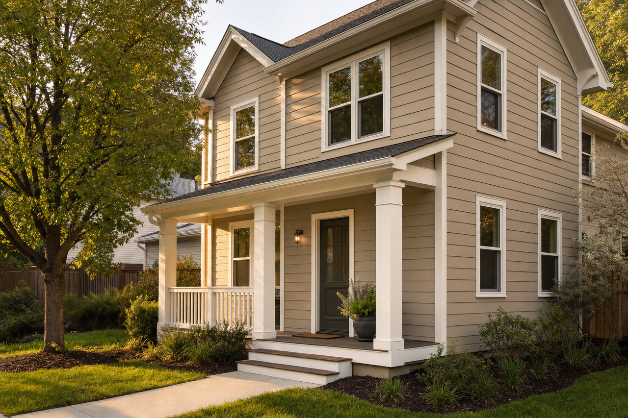 Taupe Tone by Sherwin-Williams on exterior