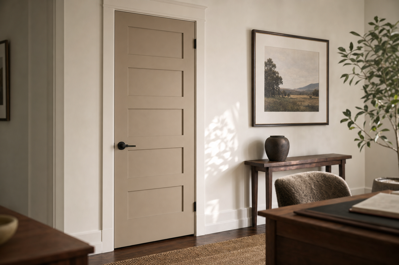 Taupe Tone by Sherwin-Williams on interior-doors