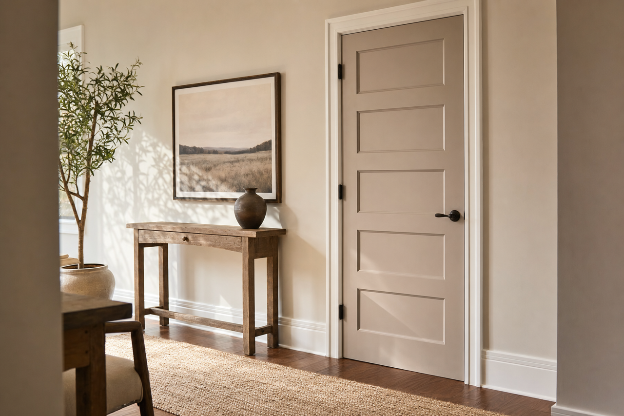 Palisade by Sherwin-Williams on interior-doors