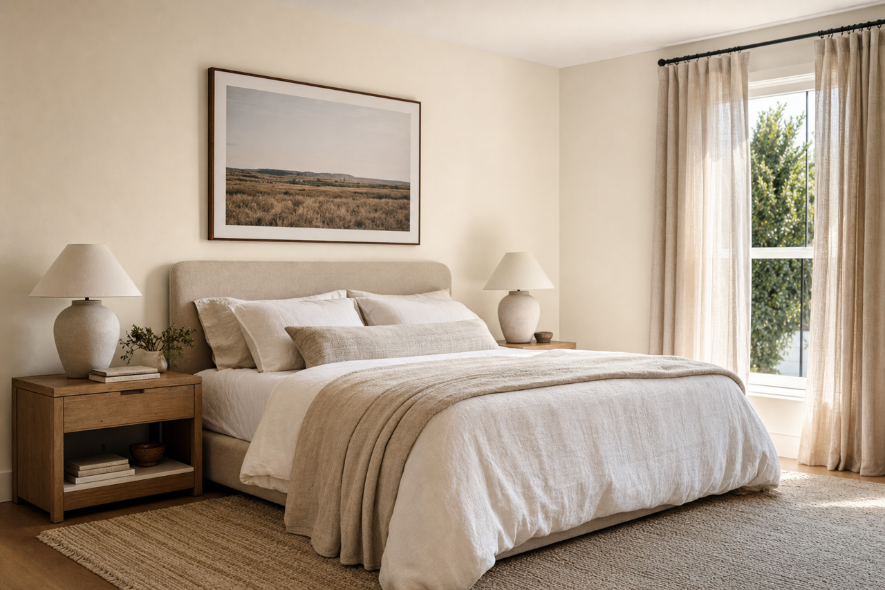 Origami White by Sherwin-Williams on interiors