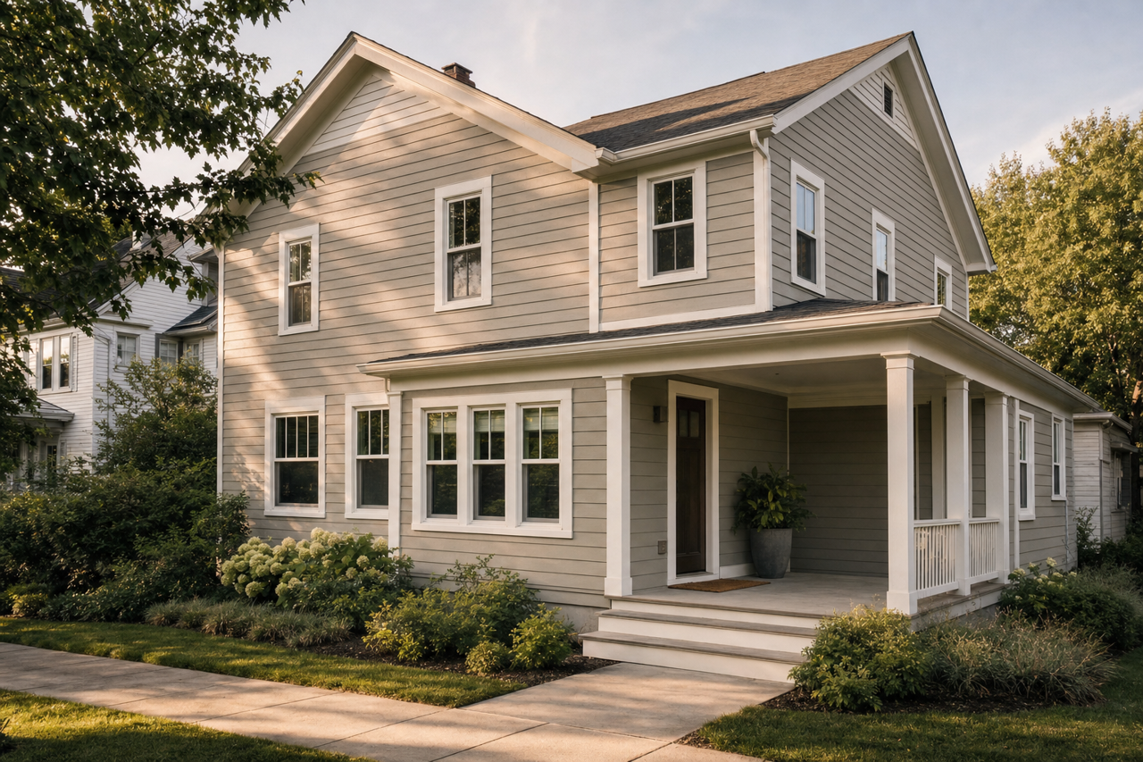 Fawn Brindle by Sherwin-Williams on exterior