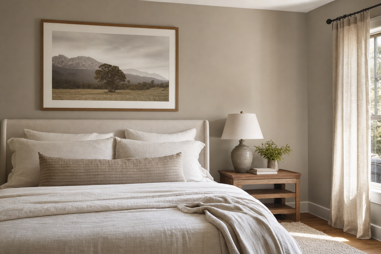 Fawn Brindle by Sherwin-Williams on interiors
