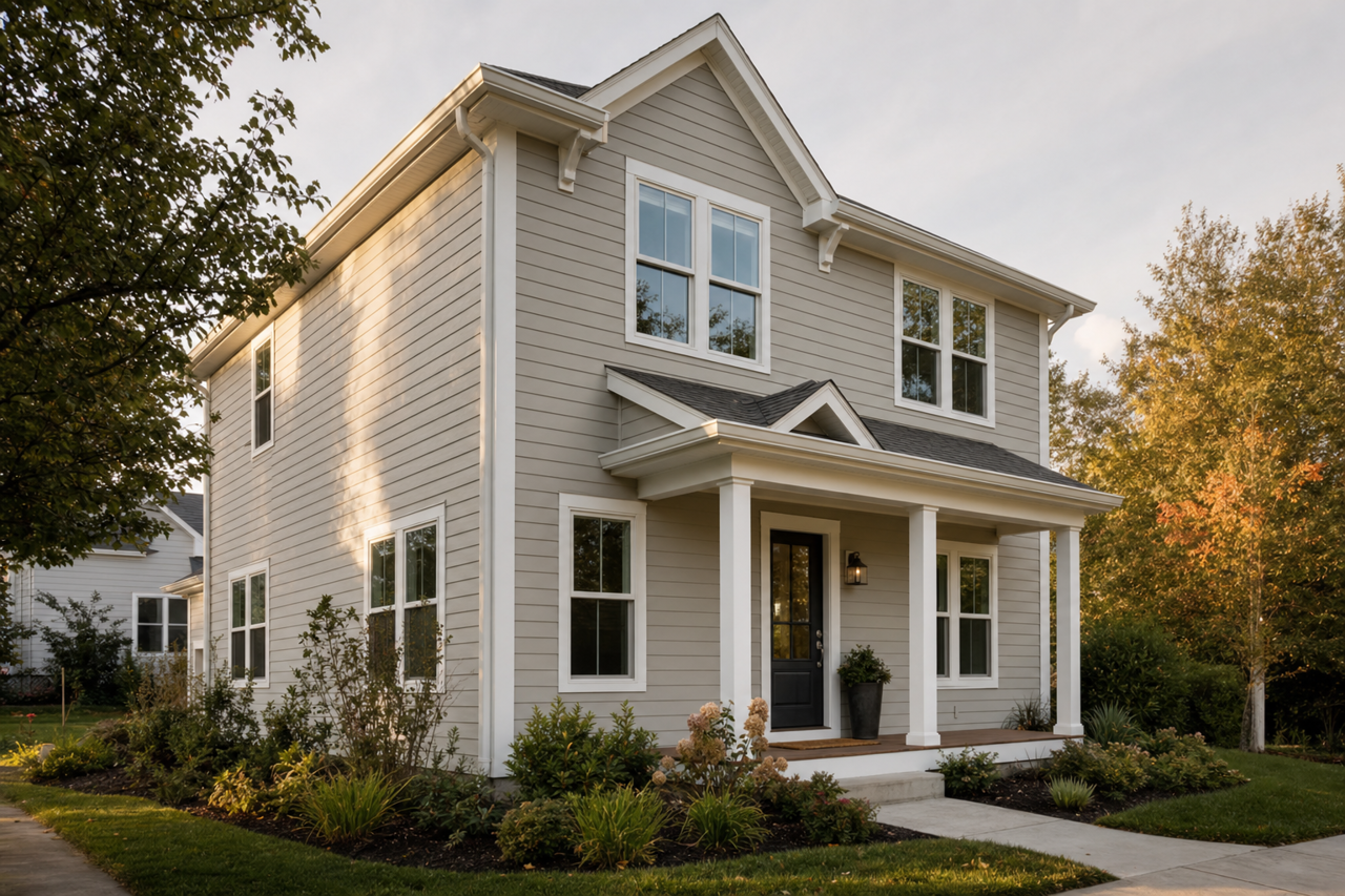 Pussywillow by Sherwin-Williams on exterior