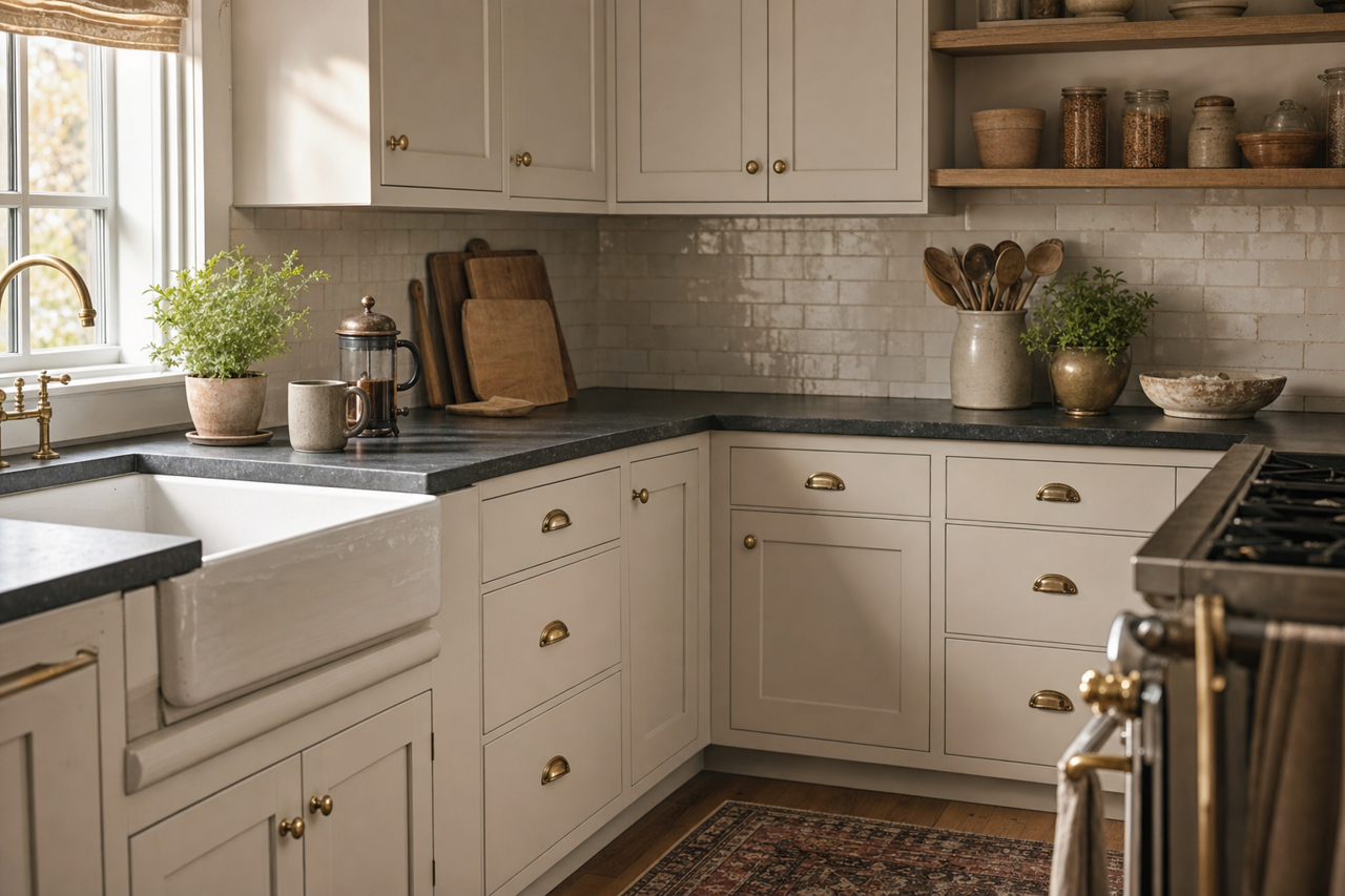 Big Chill by Sherwin-Williams on cabinets
