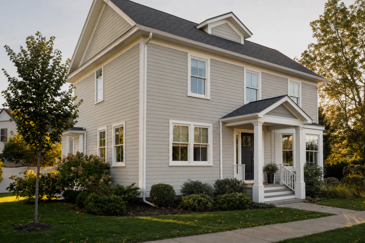 Silverplate by Sherwin-Williams on exterior