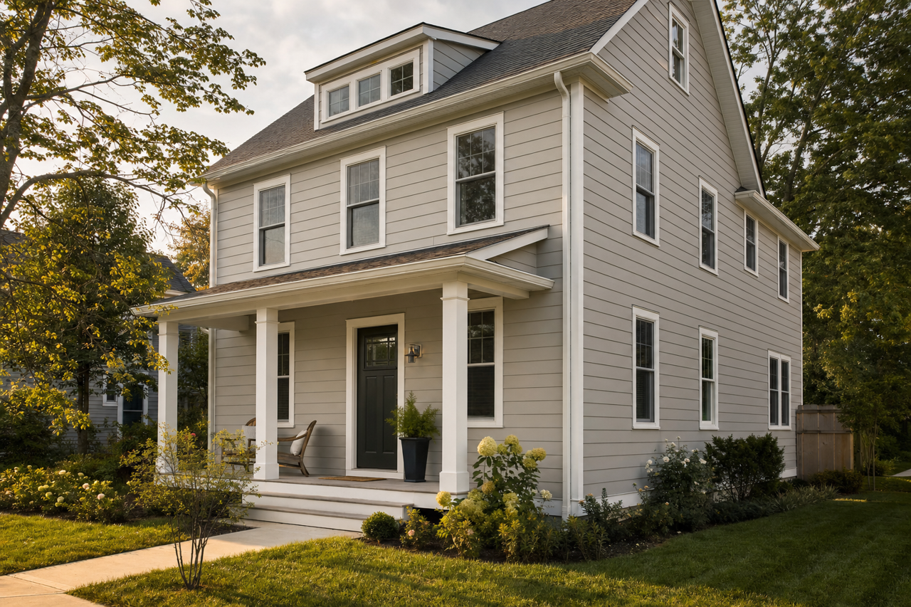 Ellie Gray by Sherwin-Williams on exterior