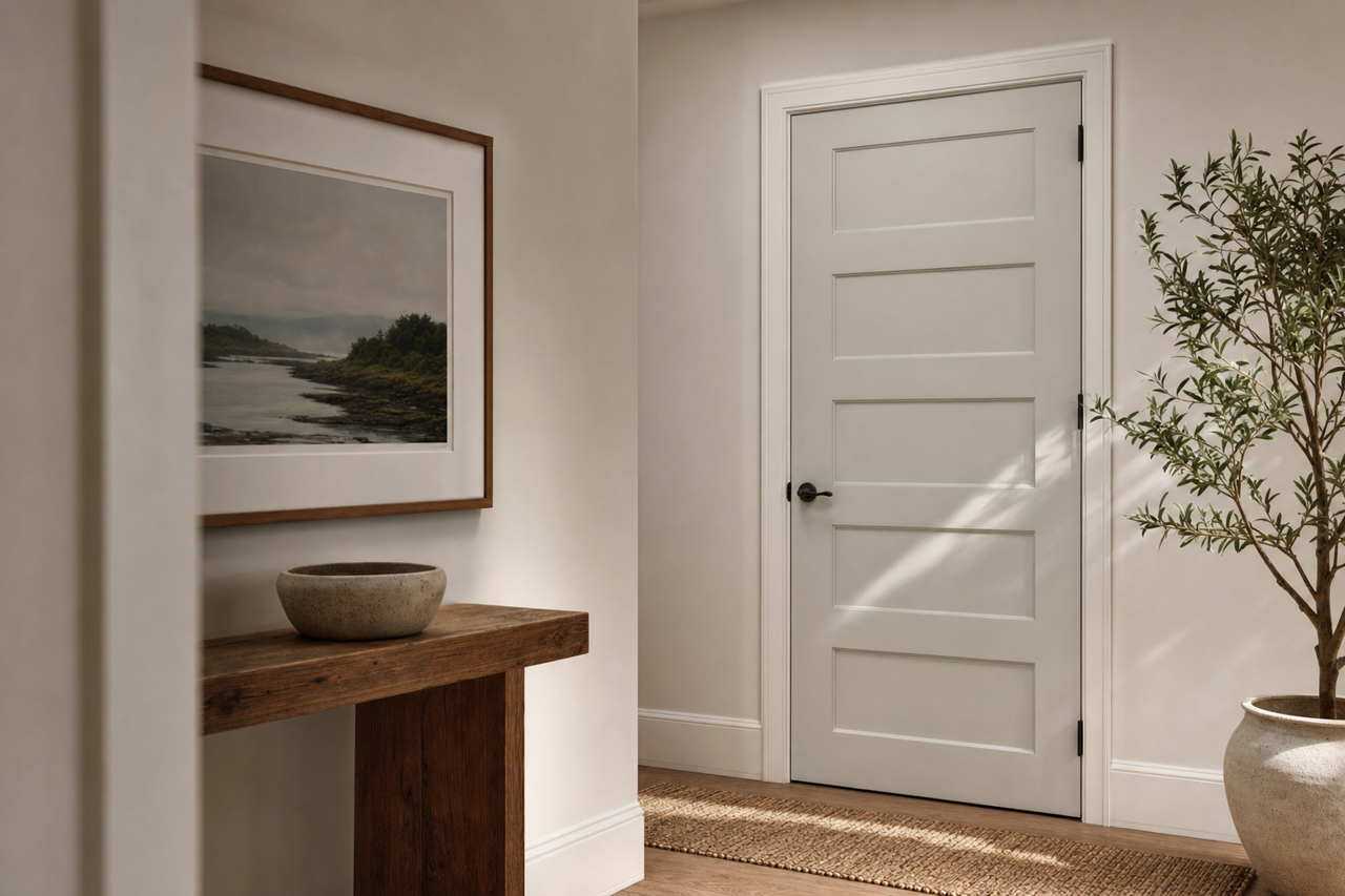 Lattice by Sherwin-Williams on interior-doors