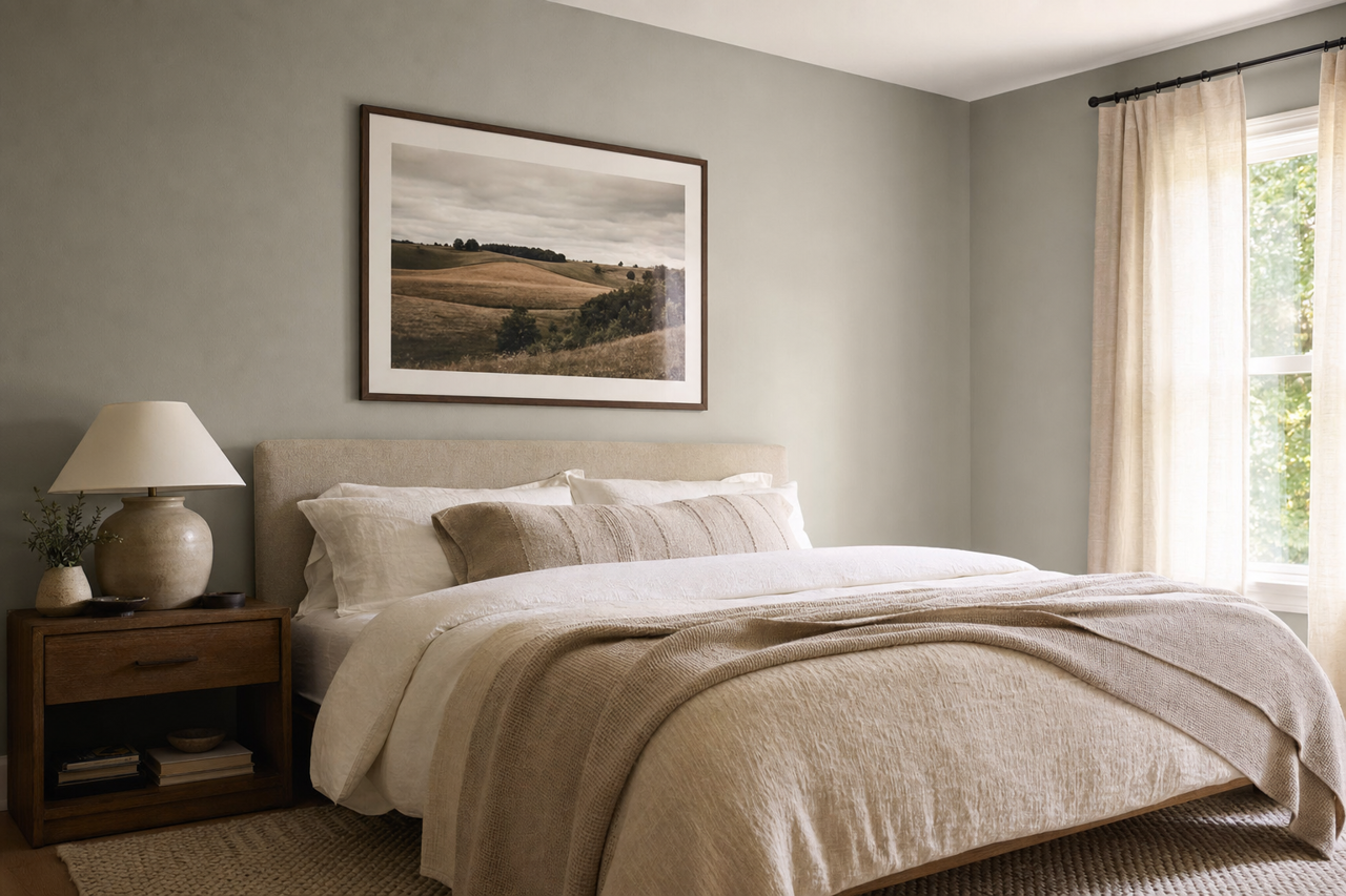 Earl Grey by Sherwin-Williams on interiors