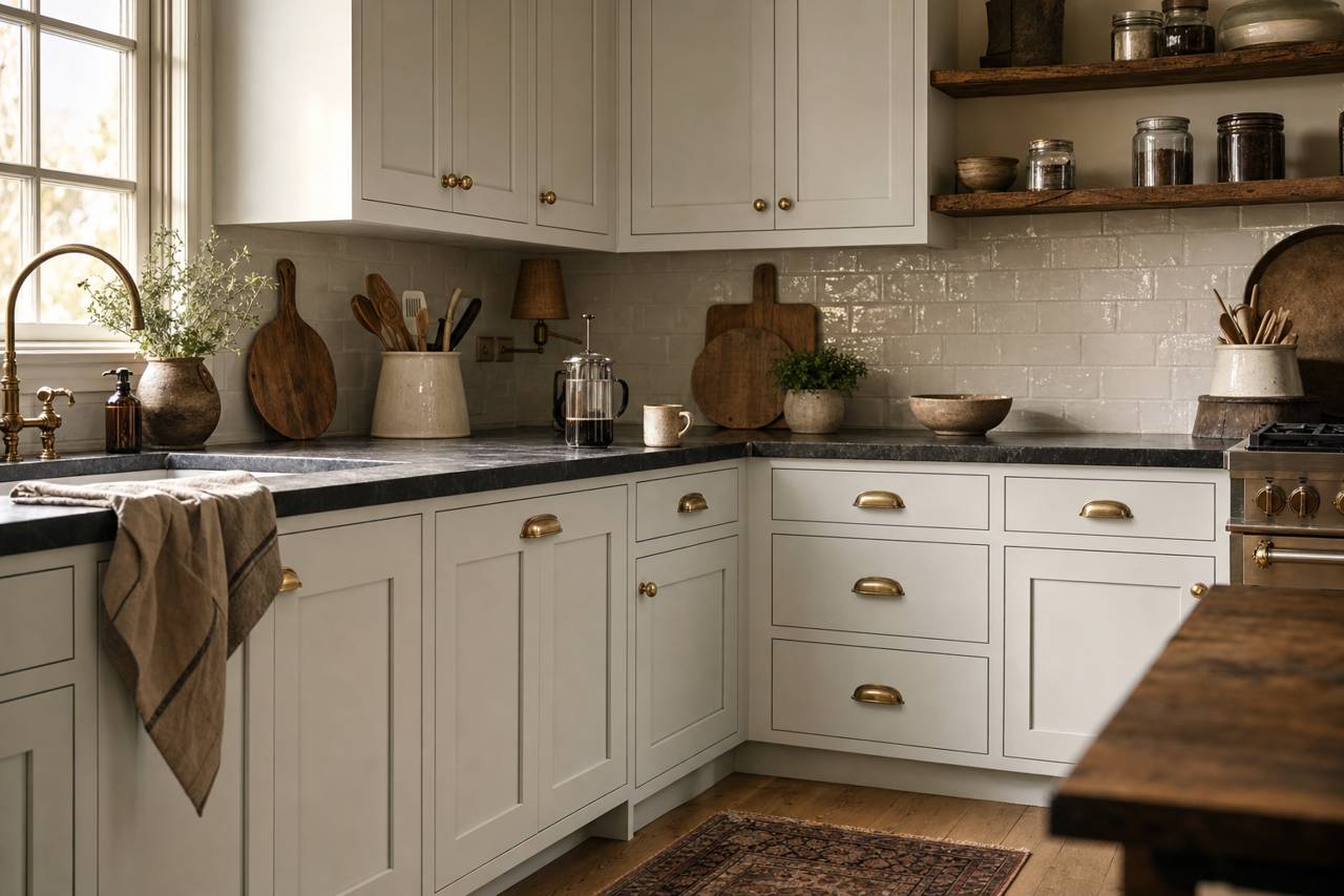 Reflection by Sherwin-Williams on cabinets