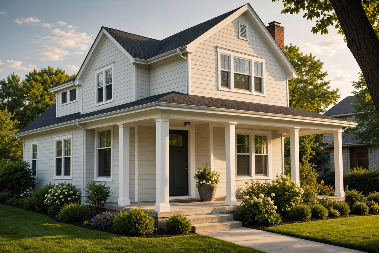 Fleur de Sel by Sherwin-Williams on exterior