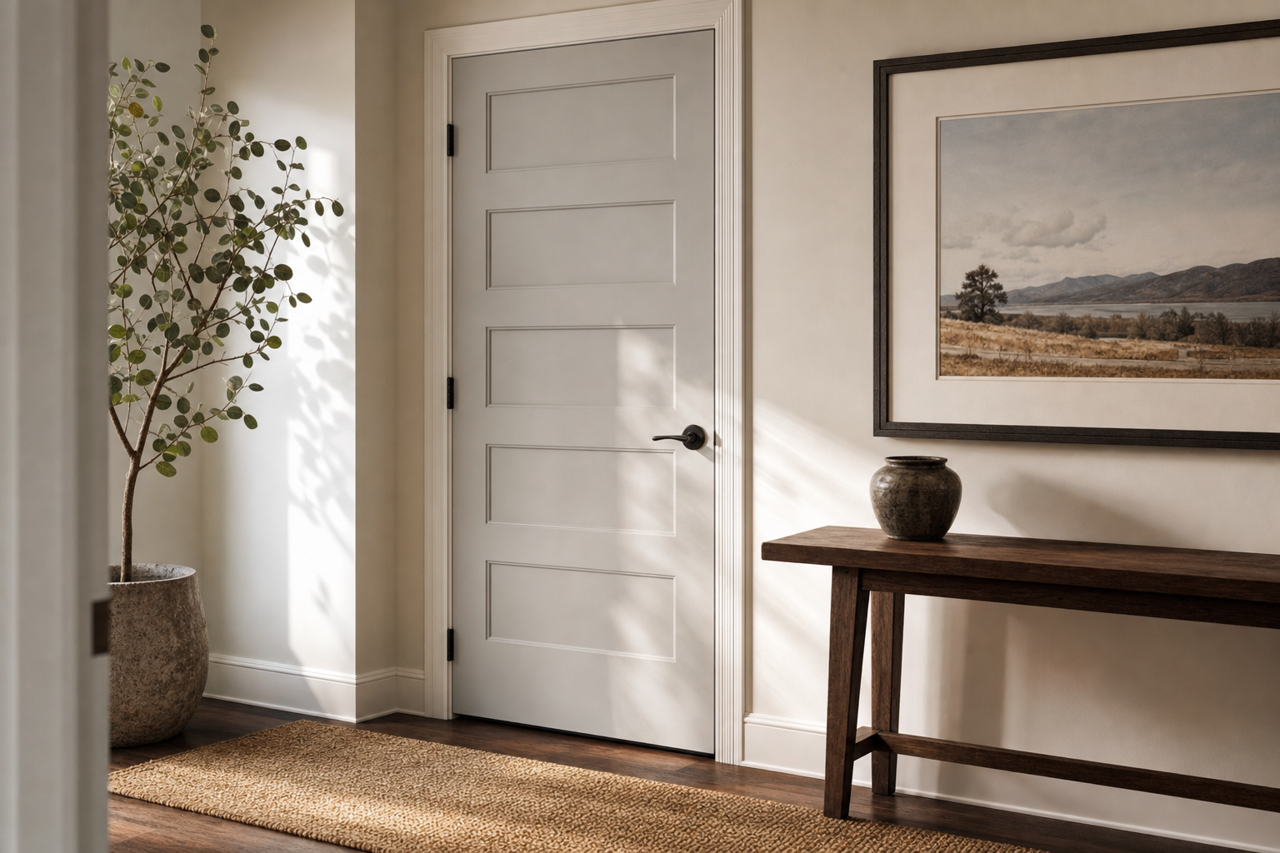 March Wind by Sherwin-Williams on interior-doors