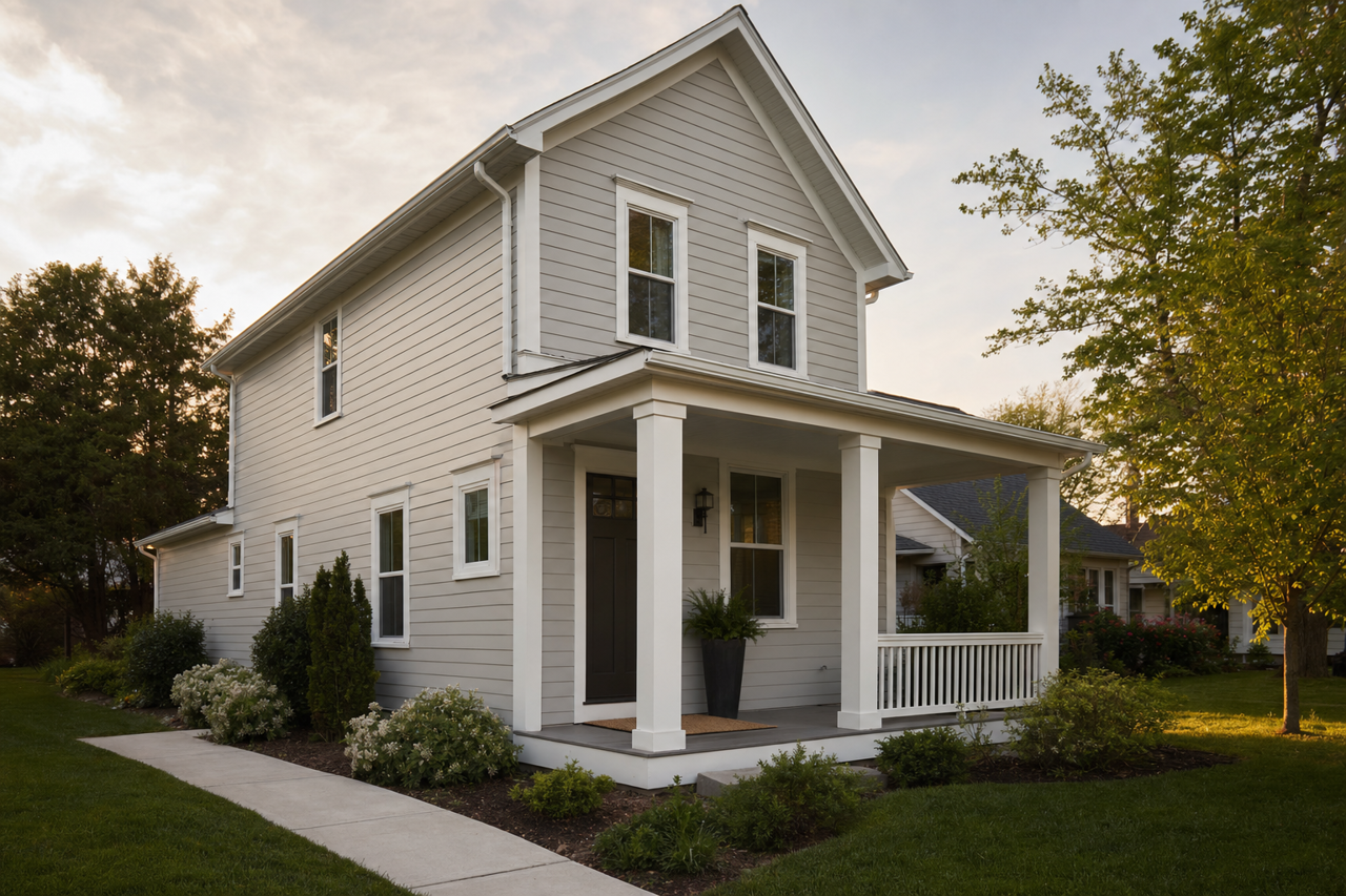 Knitting Needles by Sherwin-Williams on exterior