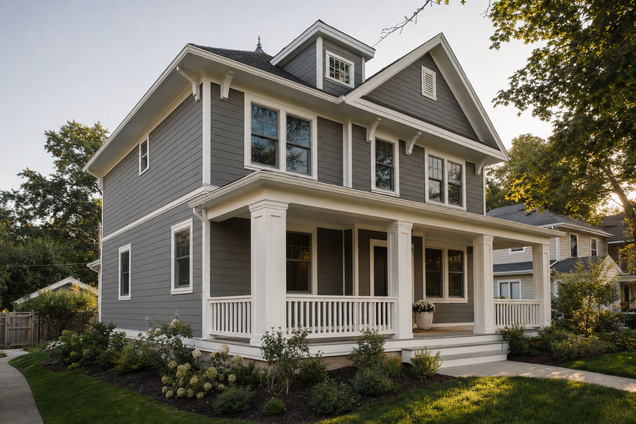Peppercorn by Sherwin-Williams on exterior
