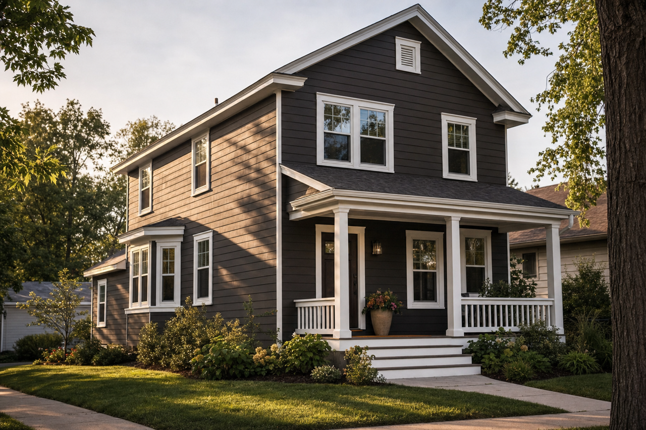 Sealskin by Sherwin-Williams on exterior