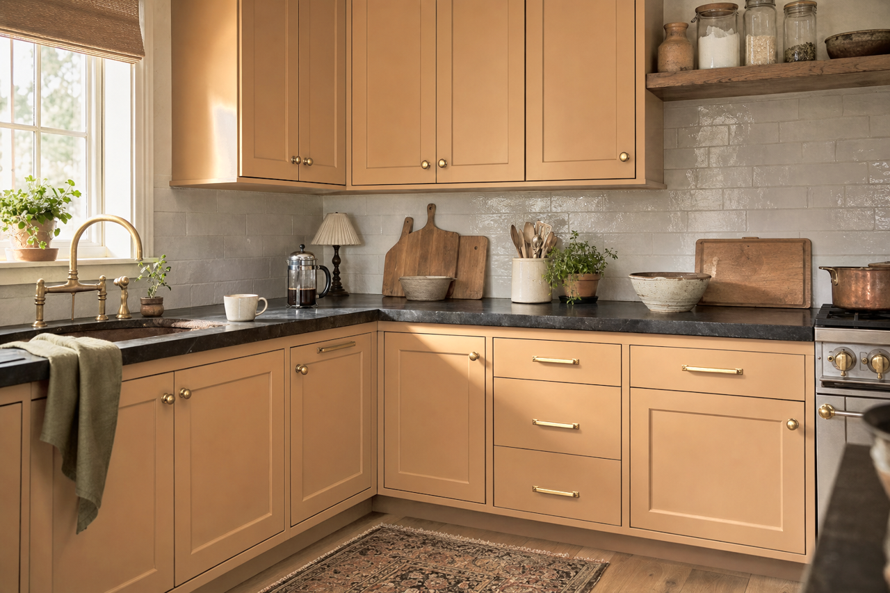 Lanyard by Sherwin-Williams on cabinets