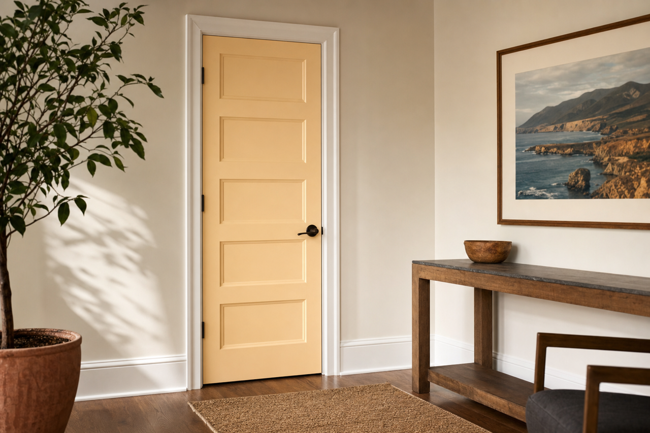 Tea Light by Sherwin-Williams on interior-doors