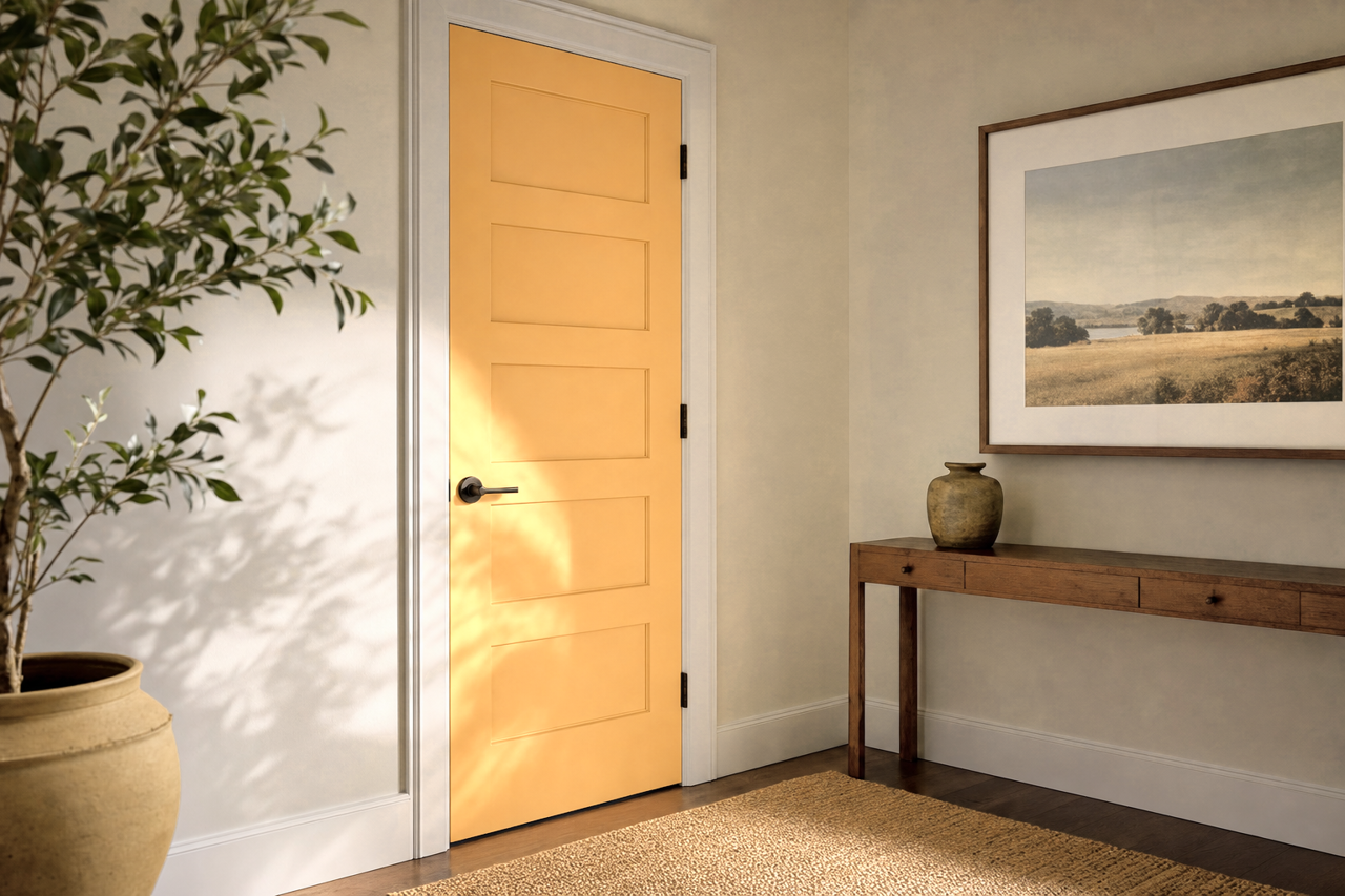 Bee's Wax by Sherwin-Williams on interior-doors