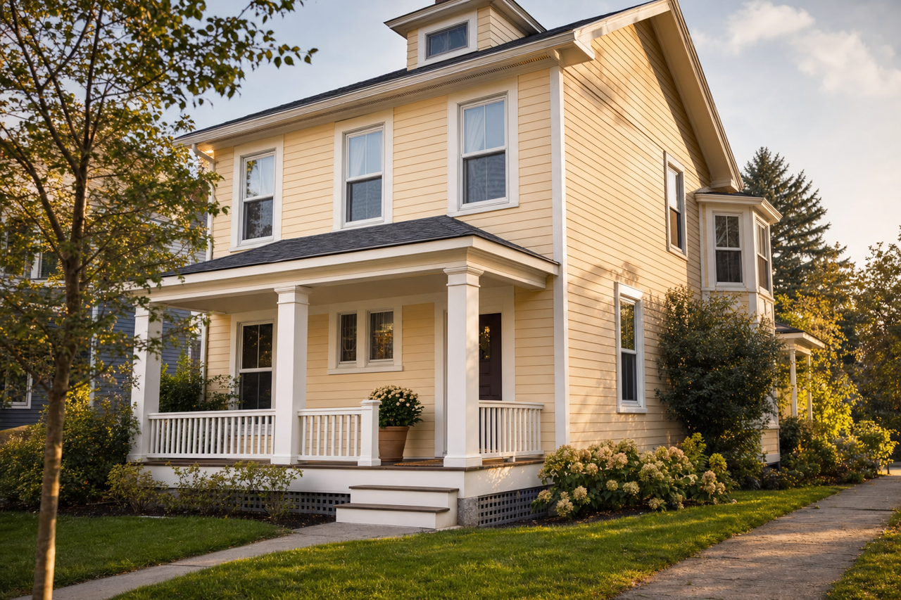 Buff by Sherwin-Williams on exterior
