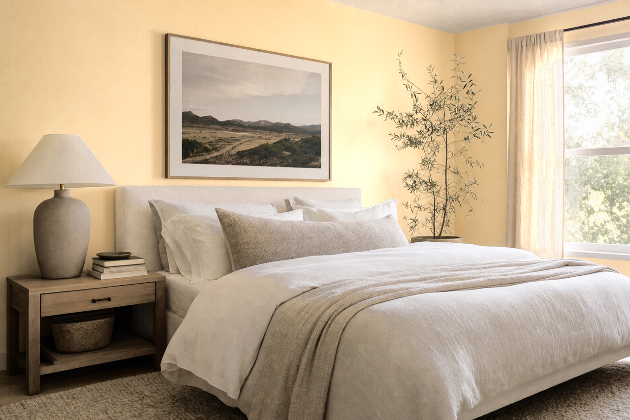 Concord Buff by Sherwin-Williams on interiors