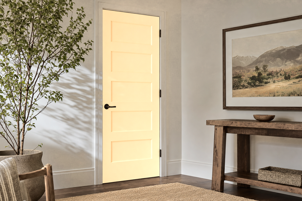 Hinoki by Sherwin-Williams on interior-doors