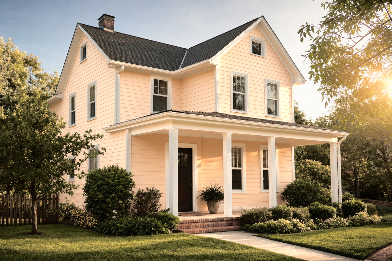 August Moon by Sherwin-Williams on exterior