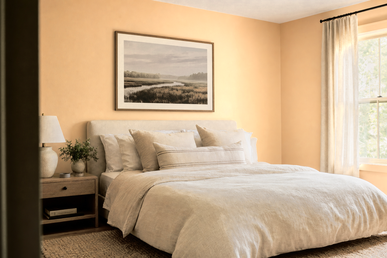 August Moon by Sherwin-Williams on interiors
