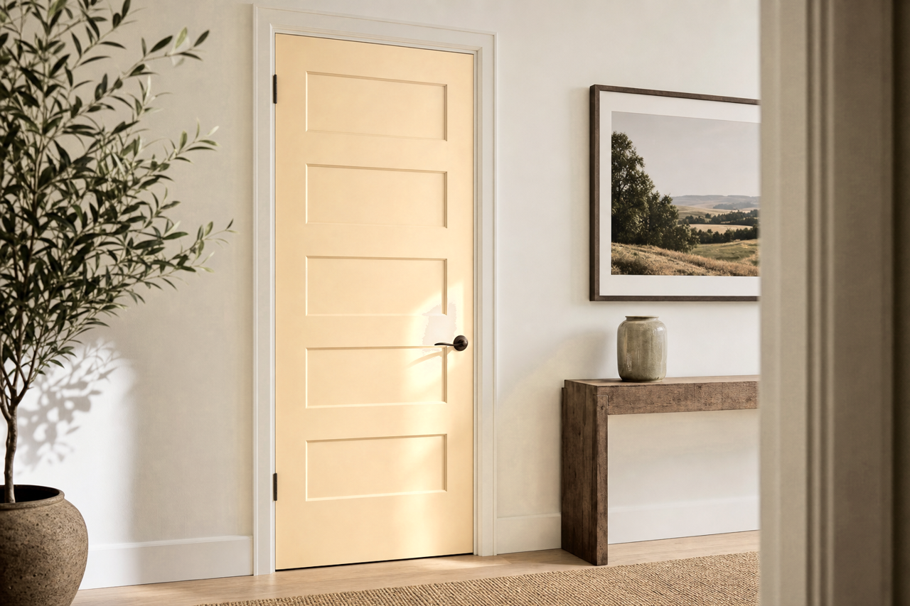 Sundew by Sherwin-Williams on interior-doors