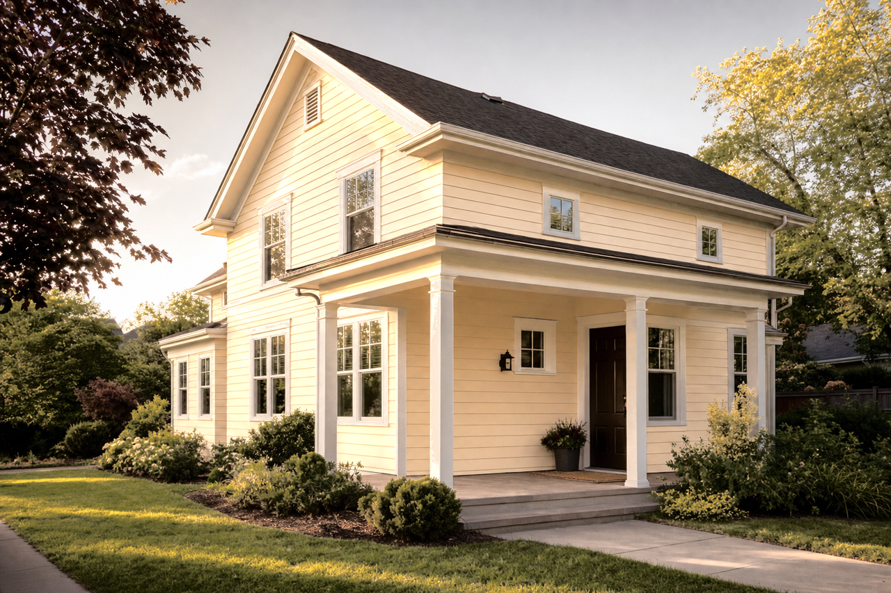 Biltmore Buff by Sherwin-Williams on exterior