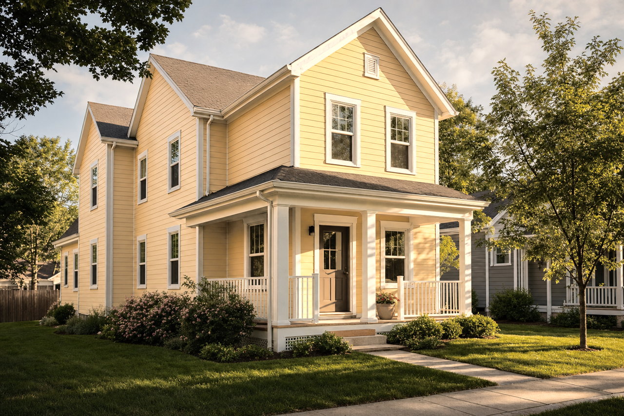 Cupola Yellow by Sherwin-Williams on exterior