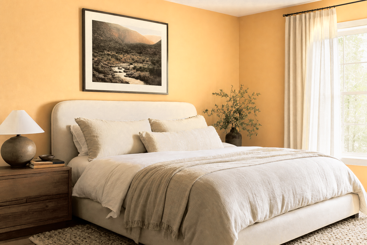 Cupola Yellow by Sherwin-Williams on interiors