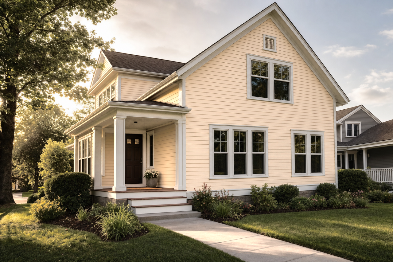 Toasted Pine Nut by Sherwin-Williams on exterior