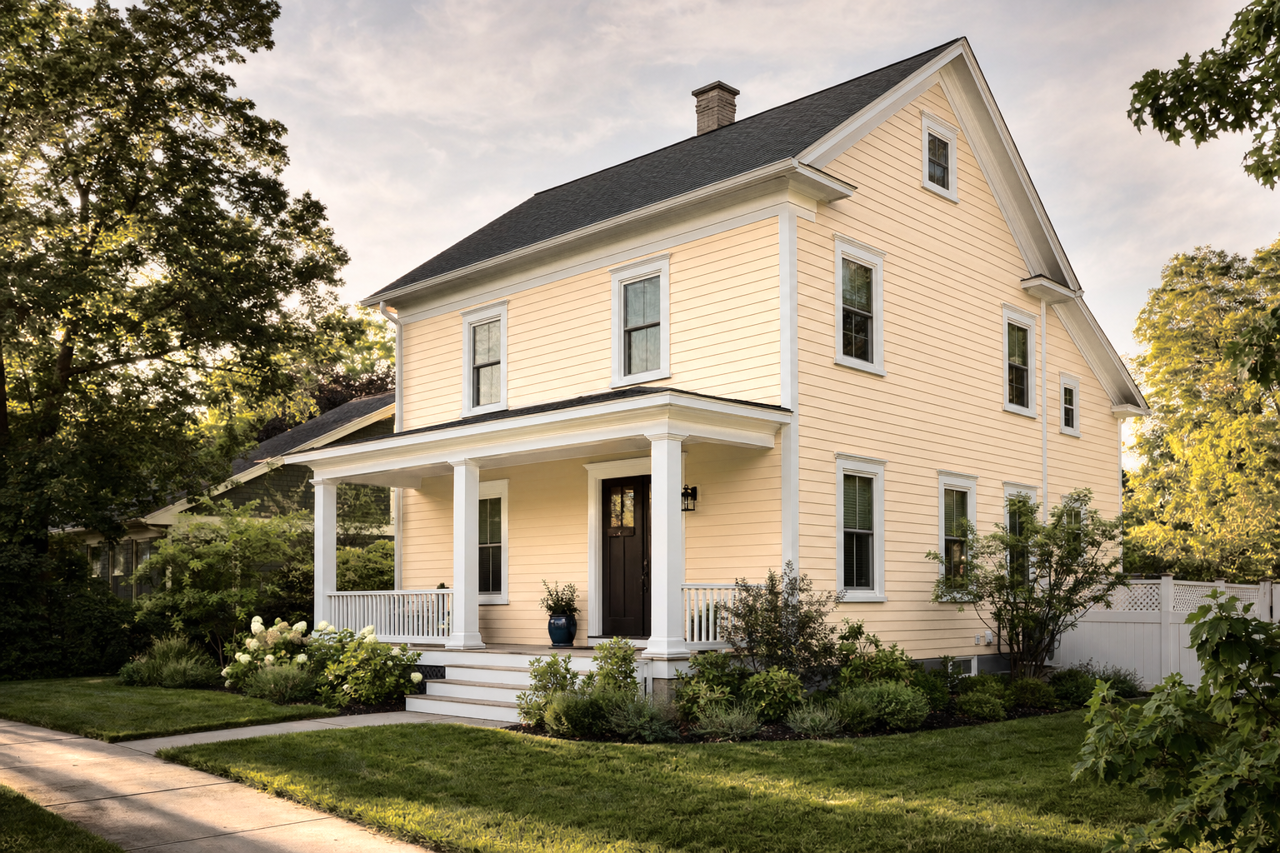 Straw Harvest by Sherwin-Williams on exterior