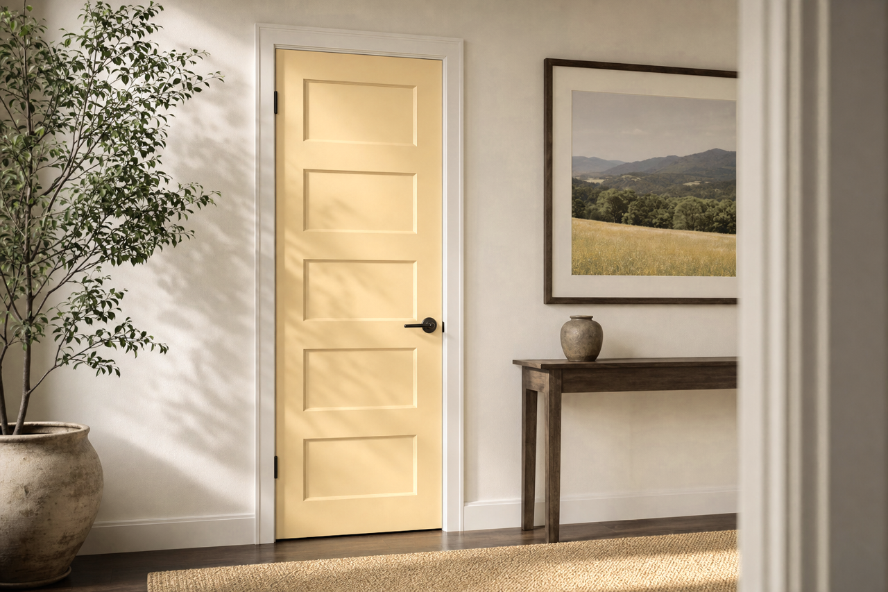 Straw Harvest by Sherwin-Williams on interior-doors