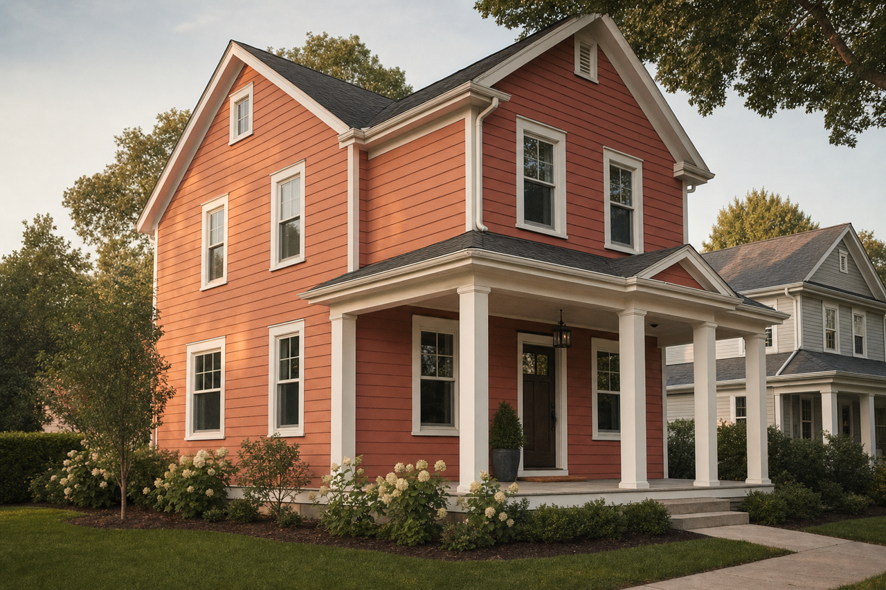 Cavern Clay by Sherwin-Williams on exterior