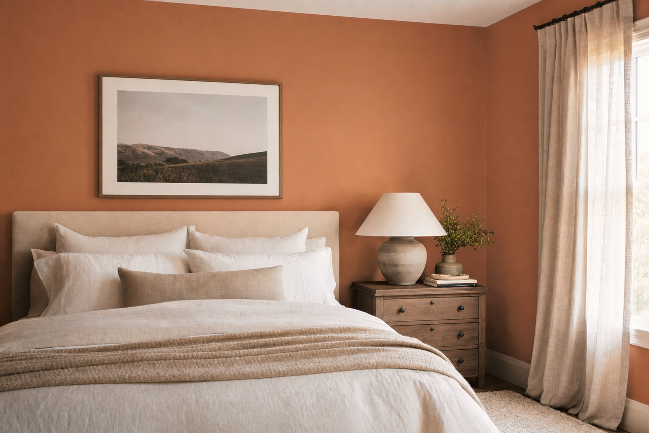 Spiced Cider by Sherwin-Williams on interiors