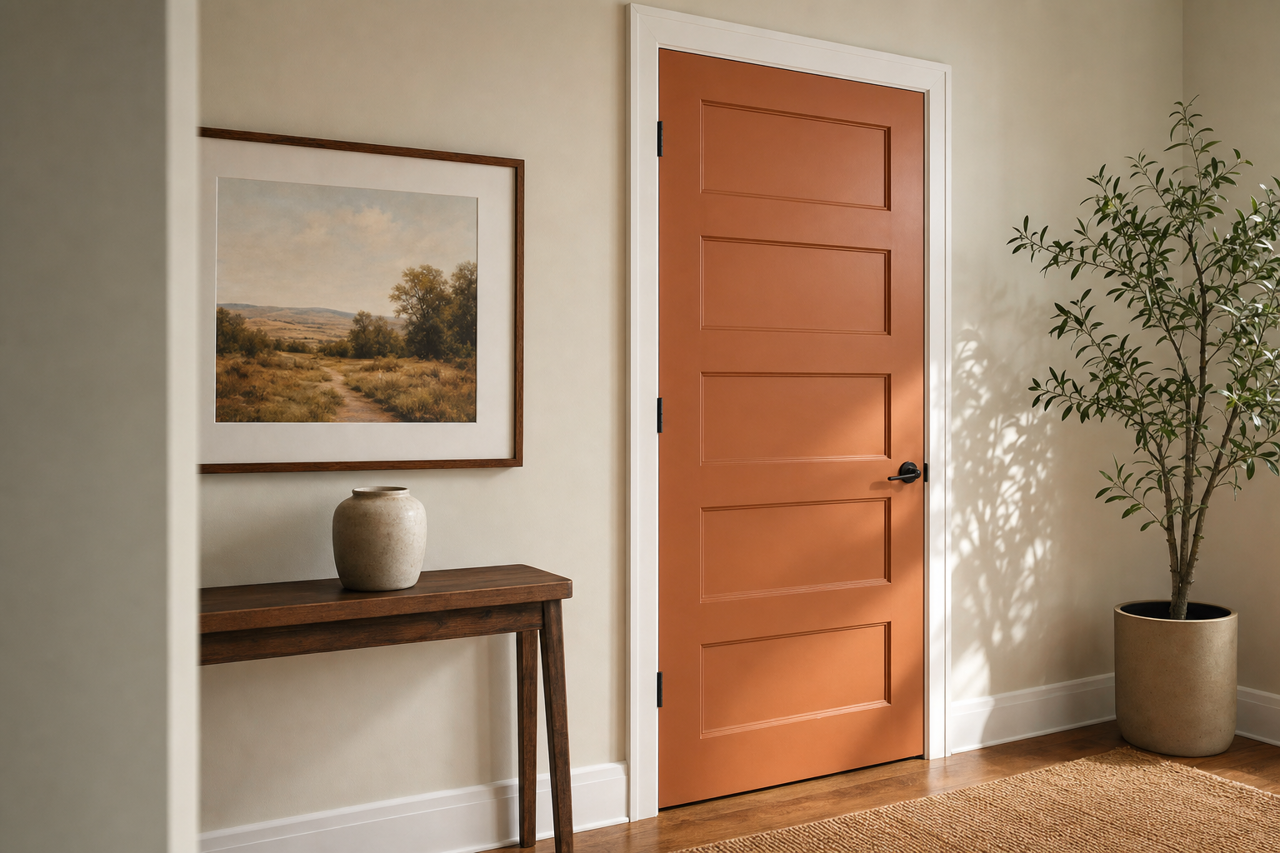 Brandywine by Sherwin-Williams on interior-doors