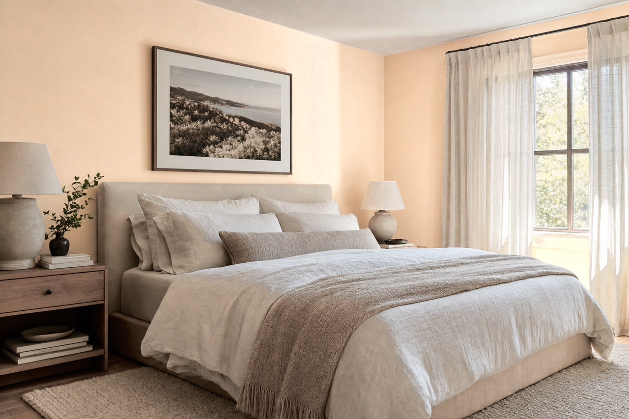 Townhouse Tan by Sherwin-Williams on interiors