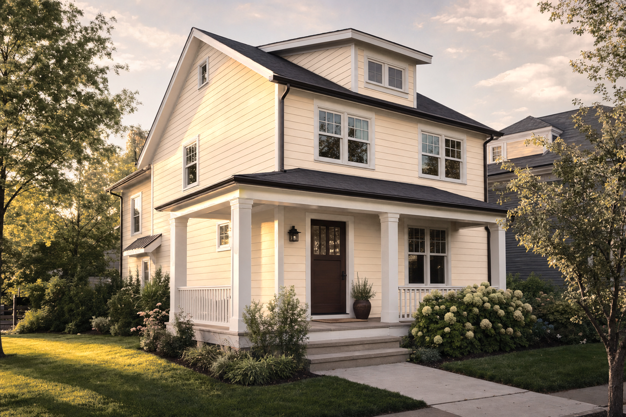 Croissant by Sherwin-Williams on exterior
