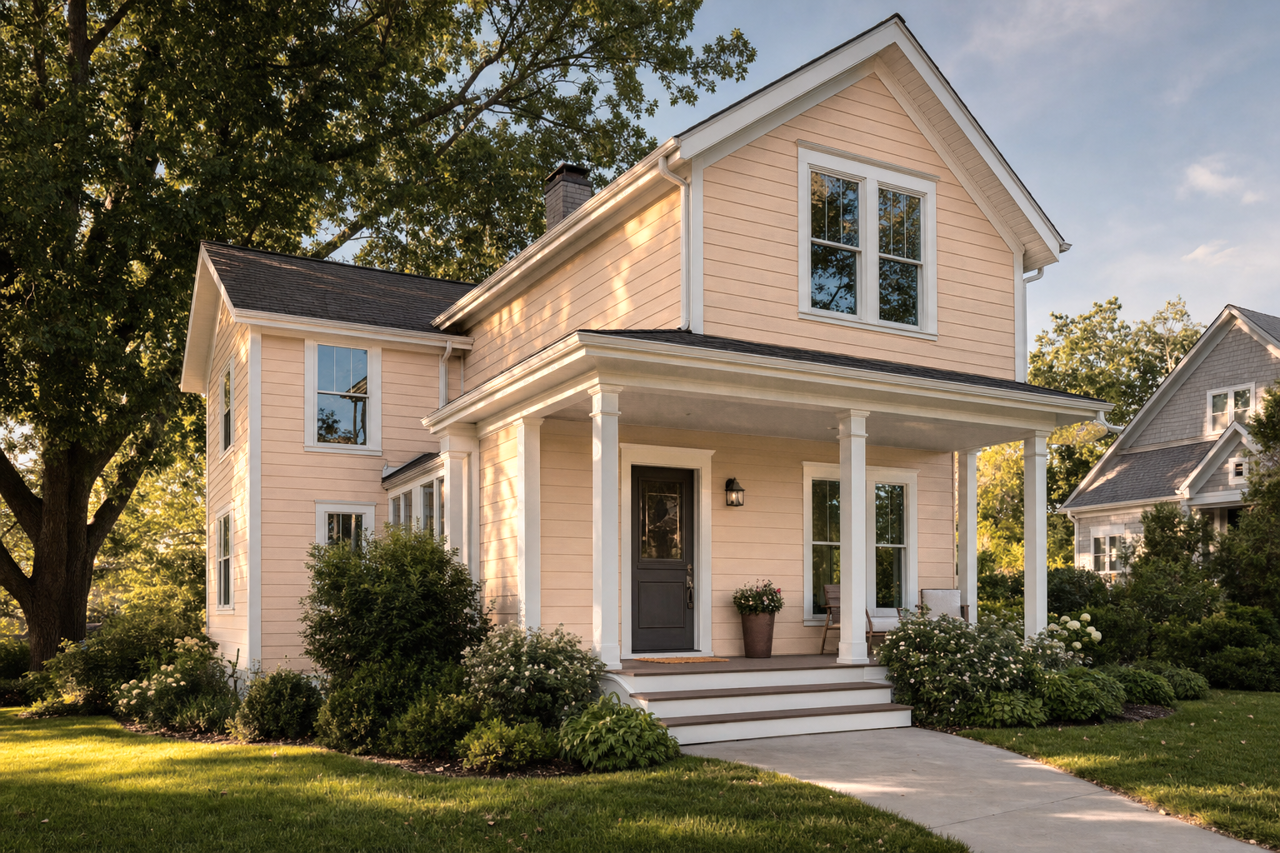 Ligonier Tan by Sherwin-Williams on exterior