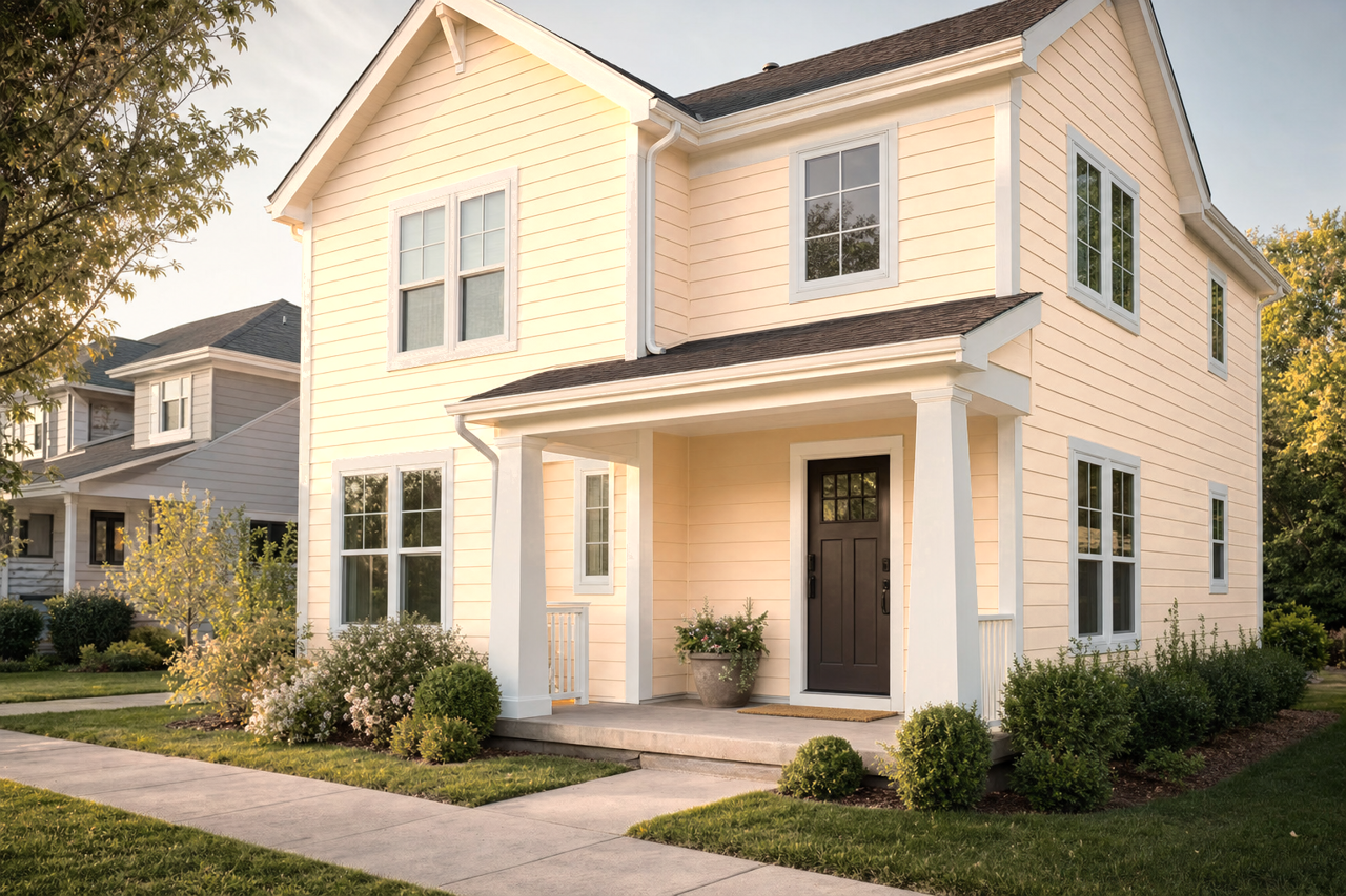 Crescent Cream by Sherwin-Williams on exterior